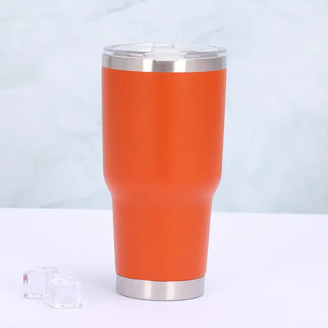 Gobelet thermos avec couvercle à glissière